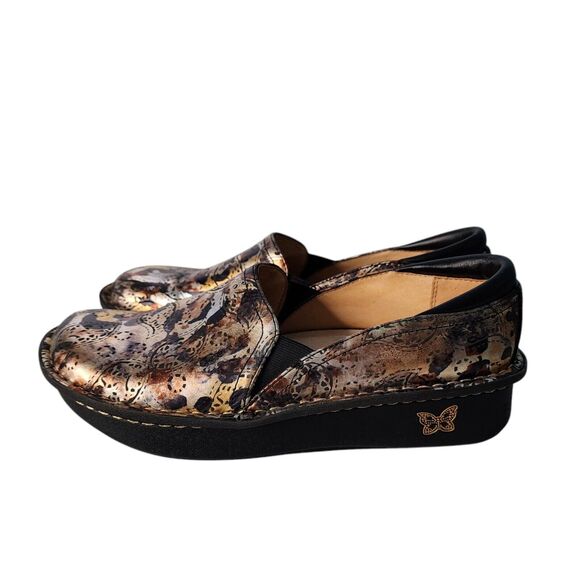 Alegria Deb-386 Debra Rome Patent Leather Shoes EU 39 US 9 Slip On Clogs Nursing - Picture 1 of 9